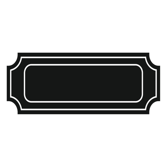 Pločica za vrata "Udubljeni pravokutnik"