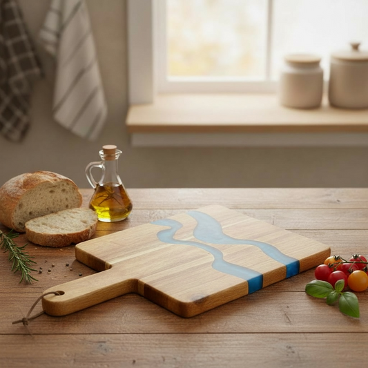 Daska bagrem drška "Azur" s gravurom