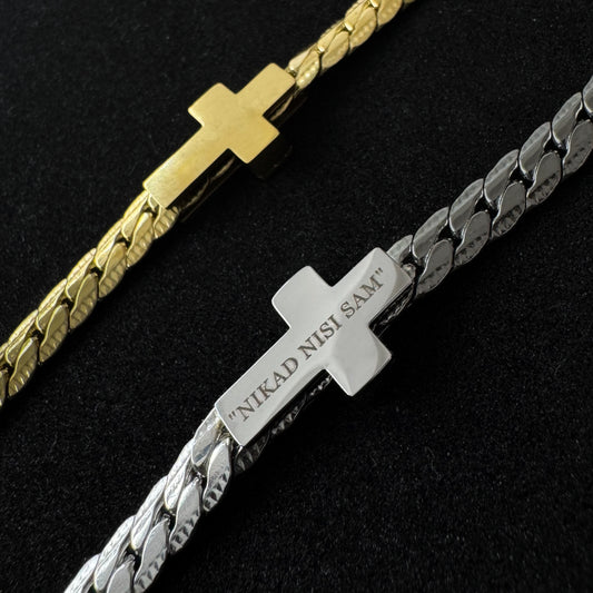 Narukvica "Križ" s gravurom