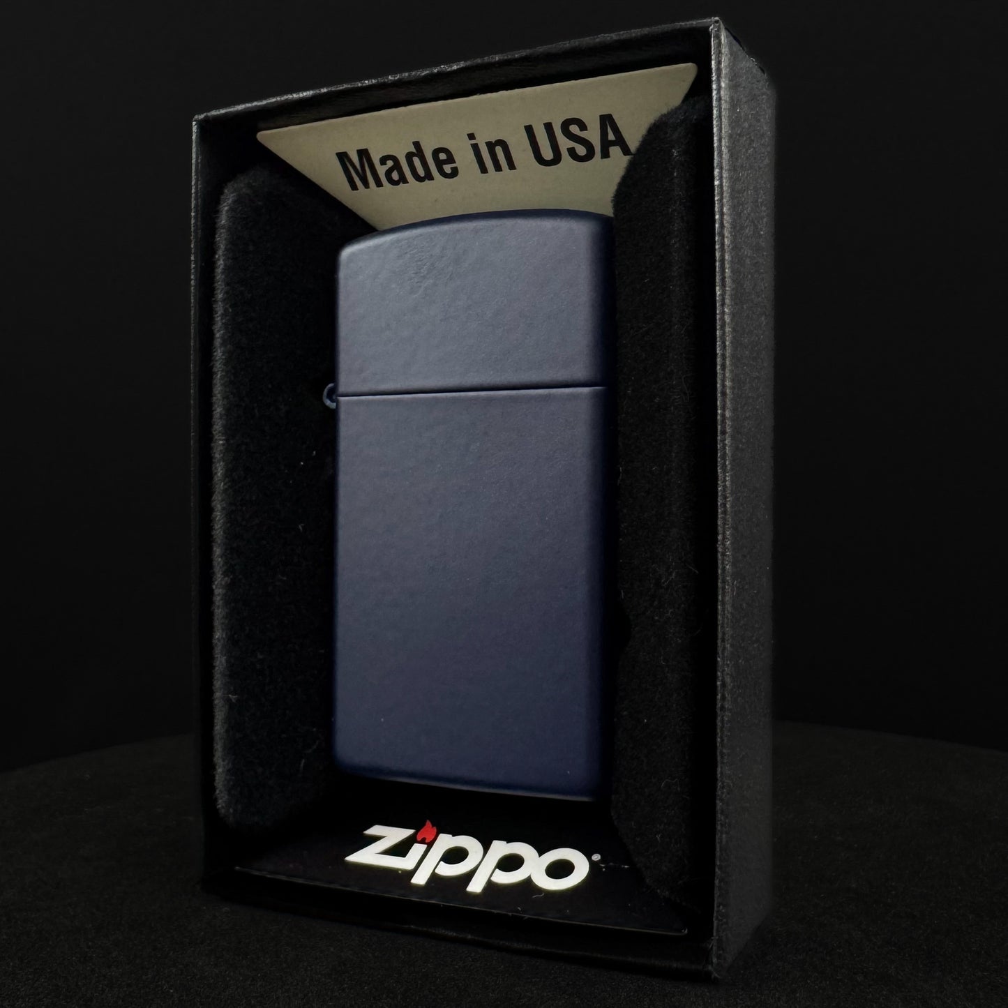 Zippo upaljač "Plavi Slim" s gravurom
