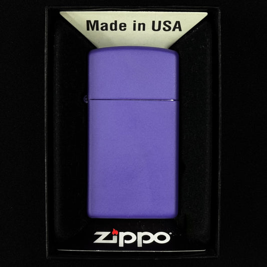 Zippo upaljač "Ljubičasti Slim" s gravurom
