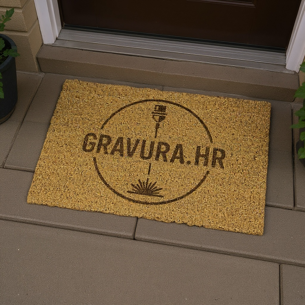 Otirač s gravurom