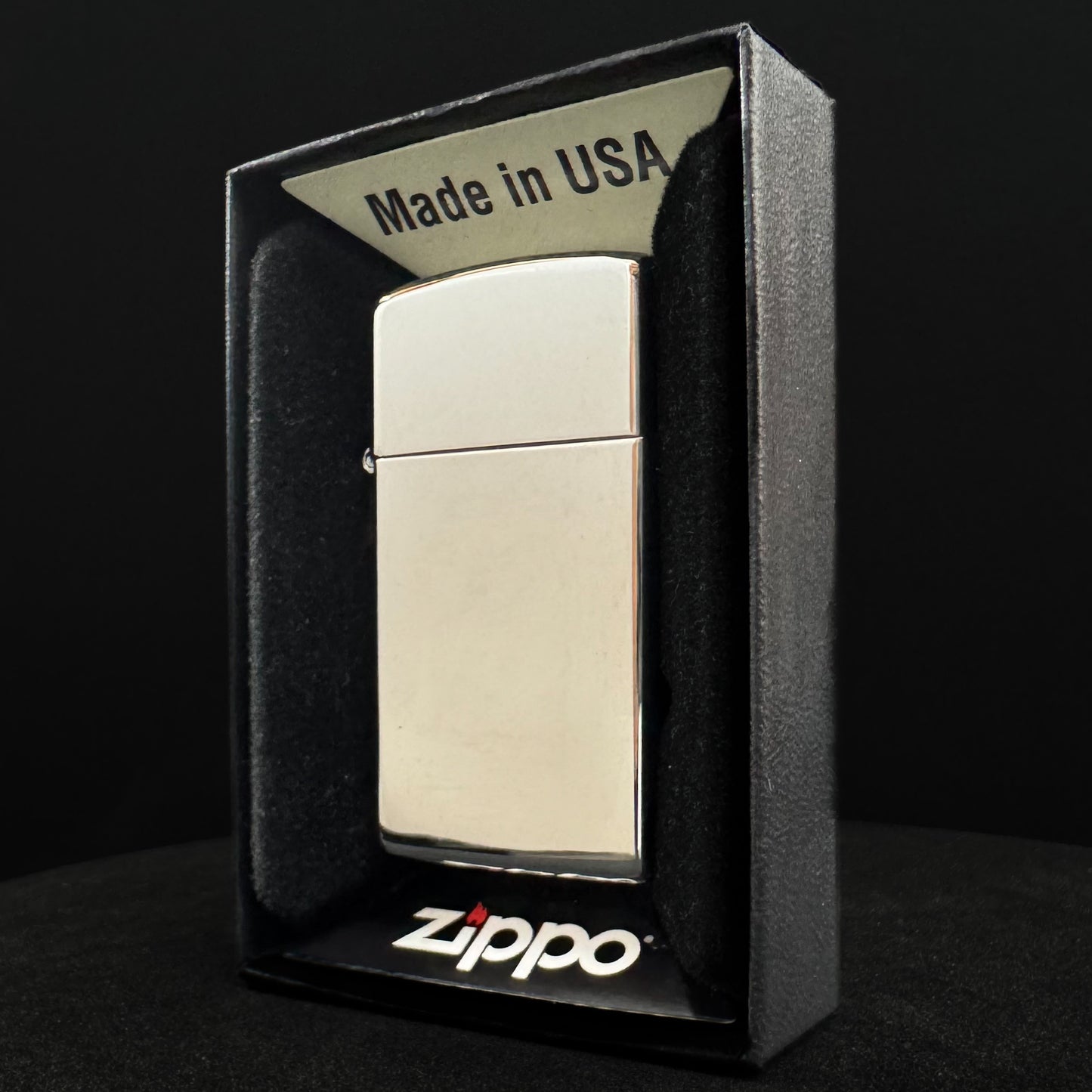 Zippo upaljač "Chrome Slim" s gravurom