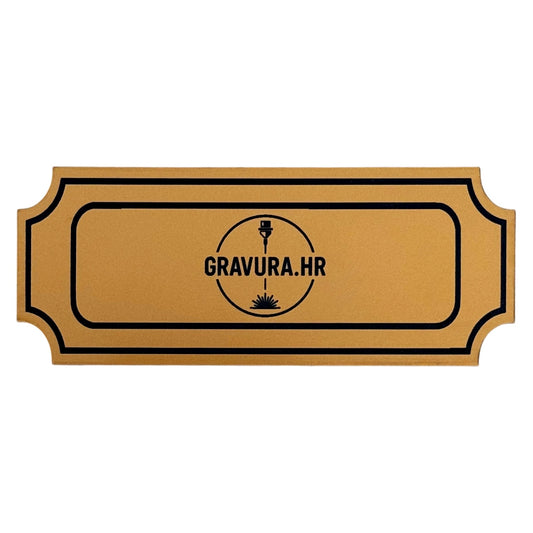 Pločica za vrata "Udubljeni pravokutnik"