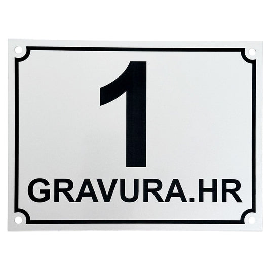 Kućni broj "Standard"