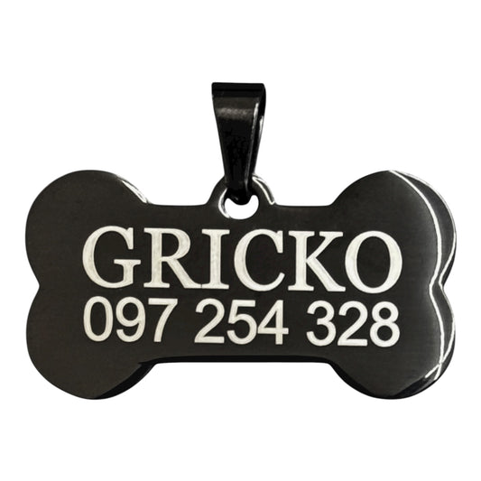 Privjesak "Kost srednja" s gravurom