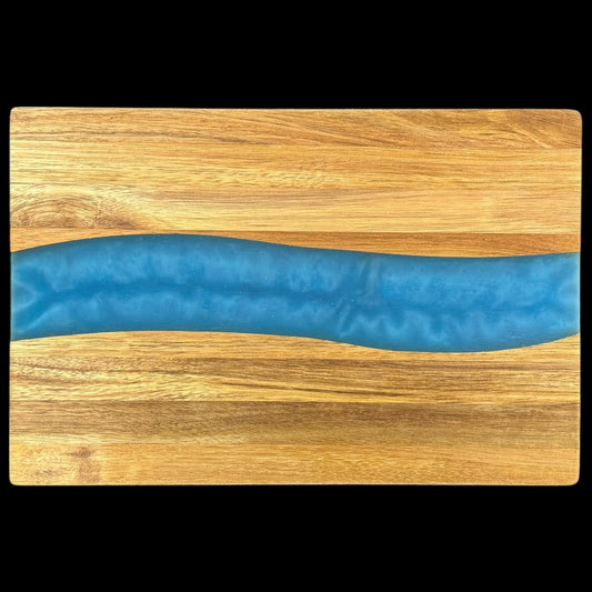 Daska bagrem "Azur" s gravurom