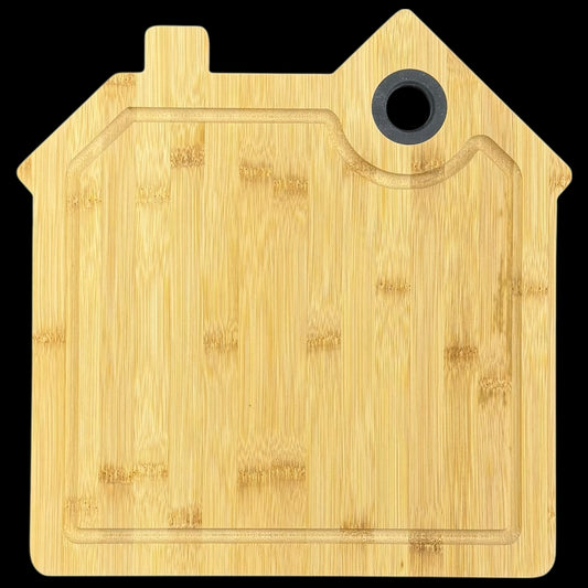 Daska bambus "Kuća" s gravurom
