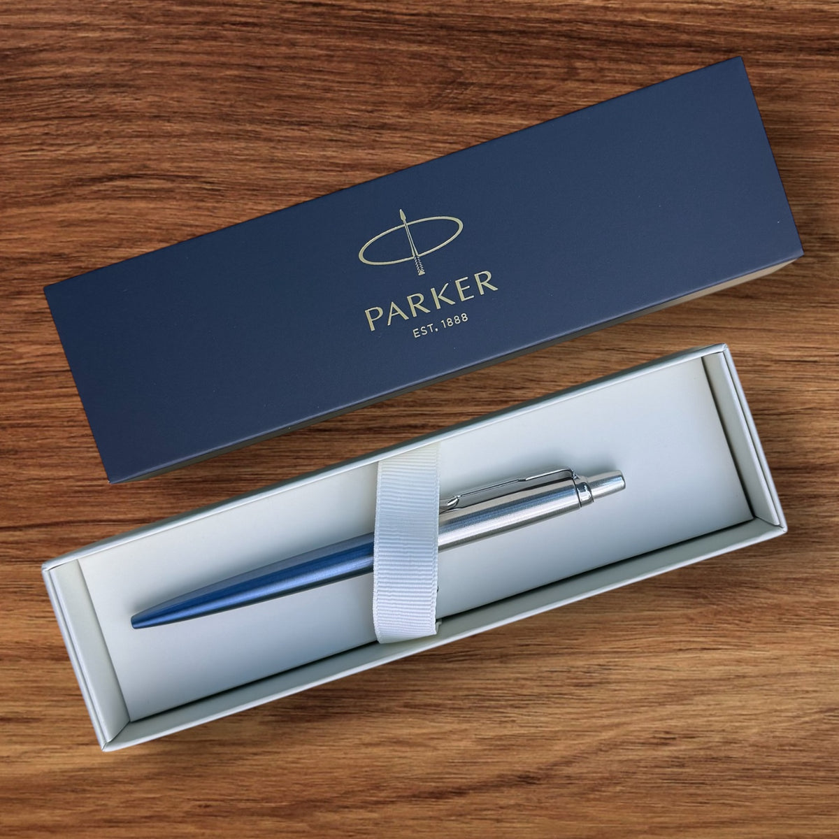 Parker Jotter Metal kemijska "Svijetlo plava" s gravurom
