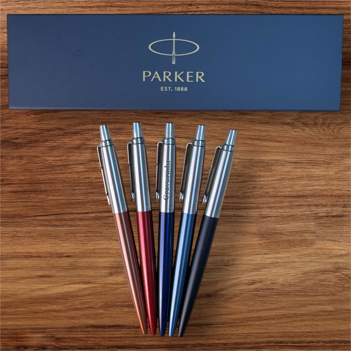 Parker Jotter Metal kemijska "Svijetlo plava" s gravurom