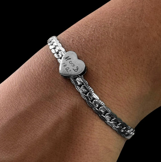 Narukvica "Srce" s gravurom