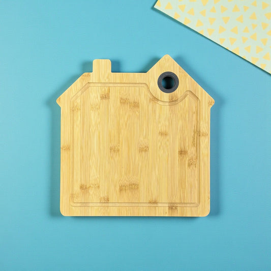 Daska bambus "Kuća" s gravurom